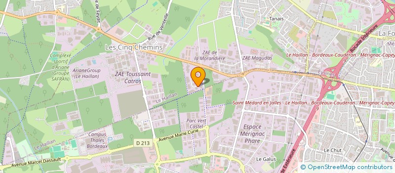 localisation de l'entreprise HAM IMMOBILIER  LE HAILLAN