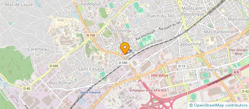 localisation de l'entreprise HAM PEINTURES  NIMES