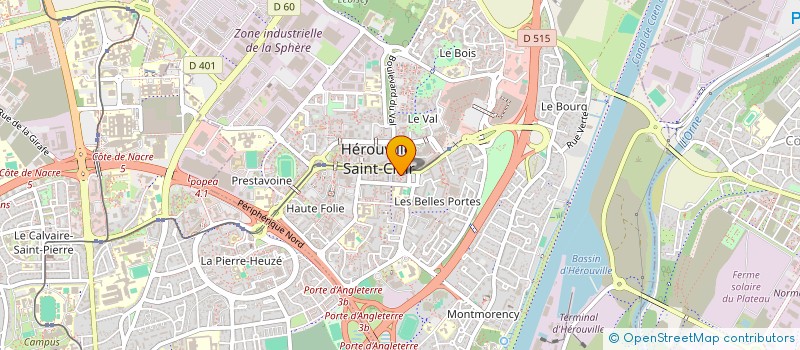 localisation de l'entreprise HAM PROD STUDIO à HEROUVILLE-SAINT-CLAIR