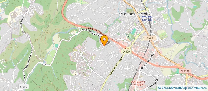 localisation de l'entreprise HAMA  MOUANS-SARTOUX