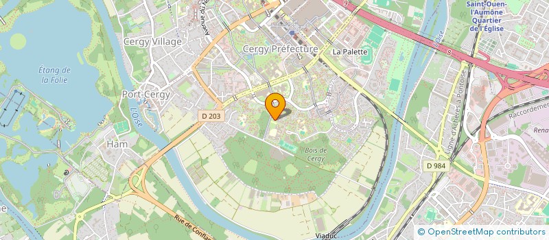 localisation de l'entreprise HAMA  CERGY