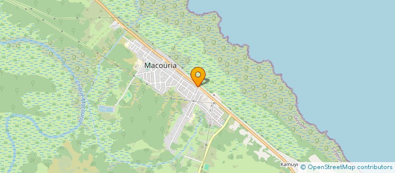 localisation de l'entreprise HAMAC'ZONIE  KOUROU