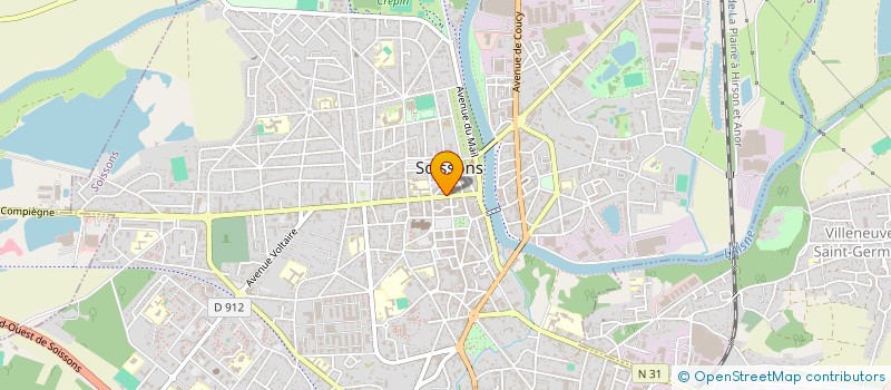 localisation de l'entreprise HAMACA à SOISSONS