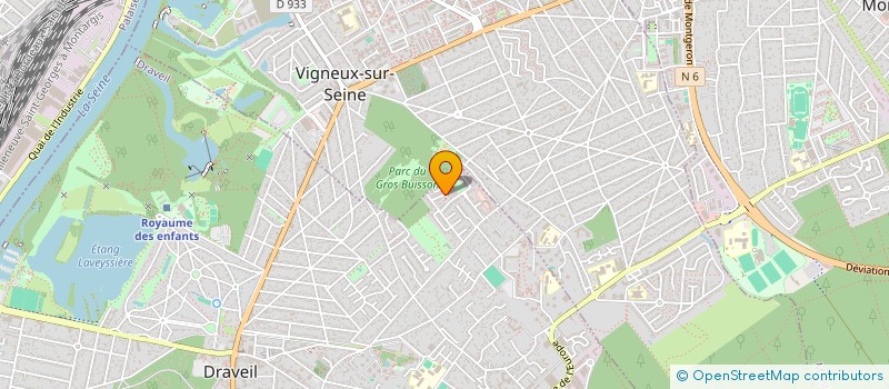 localisation de l'entreprise HAMACK à DRAVEIL