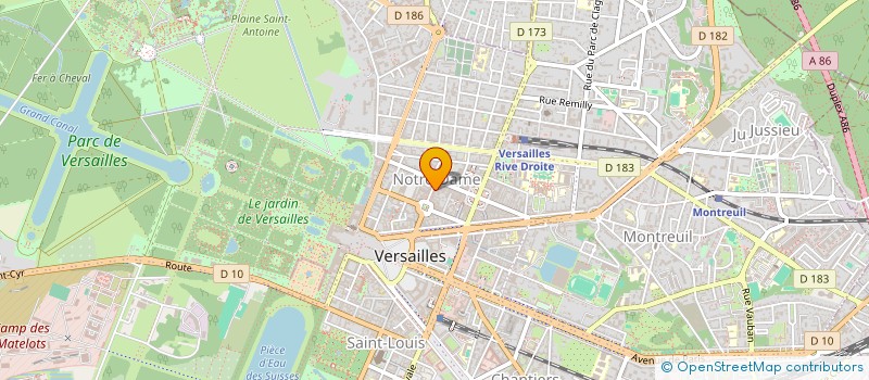 localisation de l'entreprise HAMADA à VERSAILLES