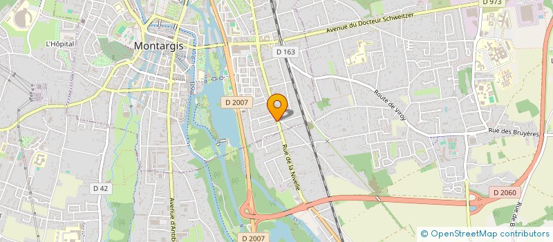 localisation de l'entreprise HAMADENE à MONTARGIS