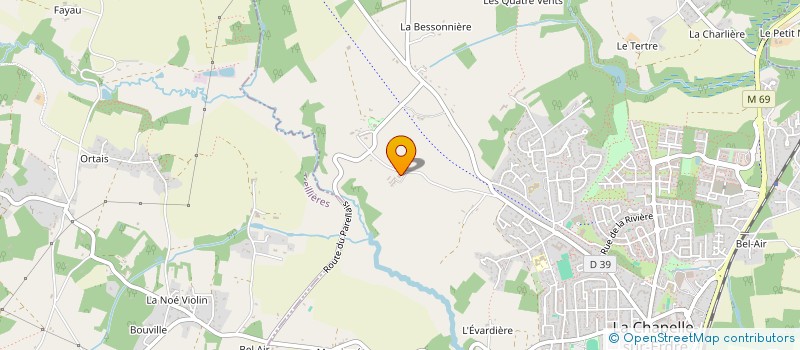 localisation de l'entreprise HAMADRYADE  CHAPELLE-SUR-ERDRE (LA)