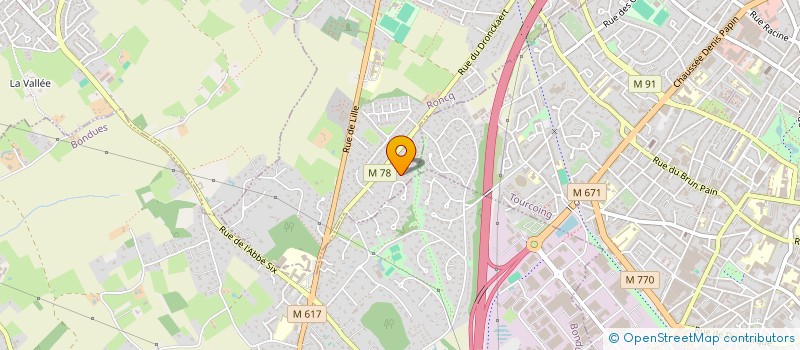 localisation de l'entreprise HAMADRYADE à RONCQ