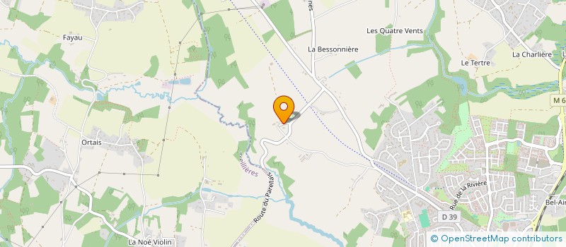 localisation de l'entreprise HAMADRYADE, DANSER L'INDICIBLE  LA CHAPELLE-SUR-ERDRE