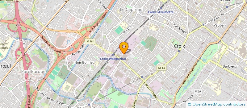 localisation de l'entreprise HAMAGA à CROIX