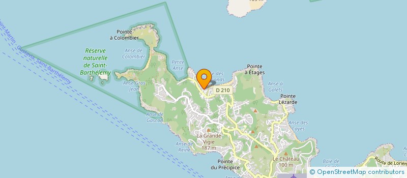 localisation de l'entreprise HAMAKA INVEST à SAINT-BARTHELEMY