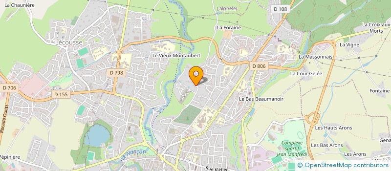 localisation de l'entreprise HAMAMELIS  FOUGERES