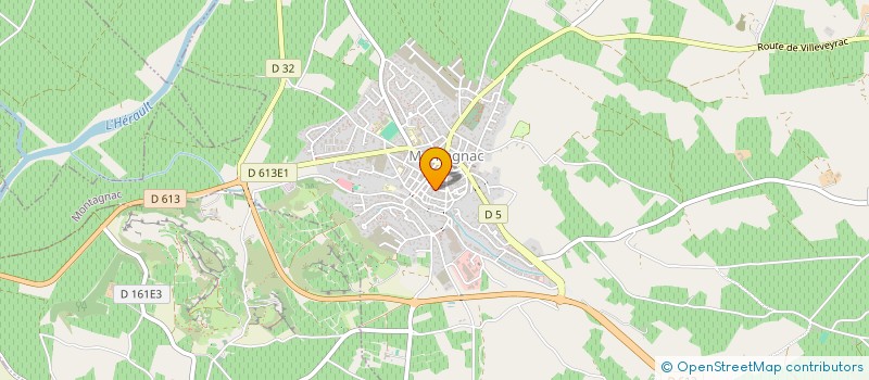 localisation de l'entreprise HAMANRIC  MONTAGNAC