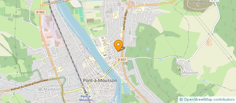 localisation de l'entreprise HAMAP-HUMANITAIRE 54  PONT-A-MOUSSON