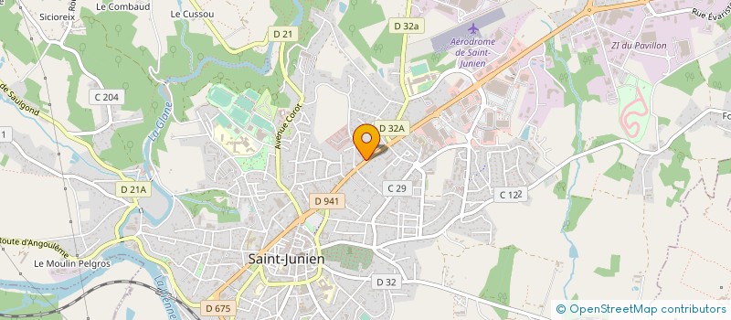 localisation de l'entreprise HAMARA à SAINT-JUNIEN