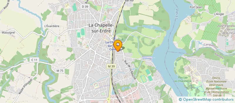 localisation de l'entreprise HAMARD à LA CHAPELLE-SUR-ERDRE