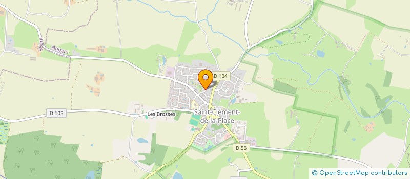 localisation de l'entreprise HAMARD - LANDREAU à SAINT-CLEMENT-DE-LA-PLACE