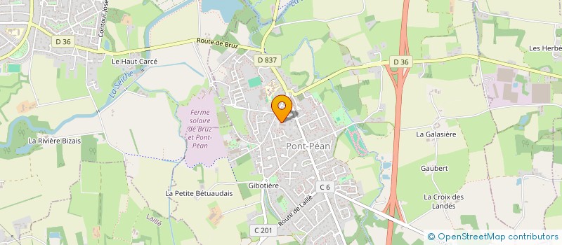 localisation de l'entreprise HAMARD SAS à BRUZ