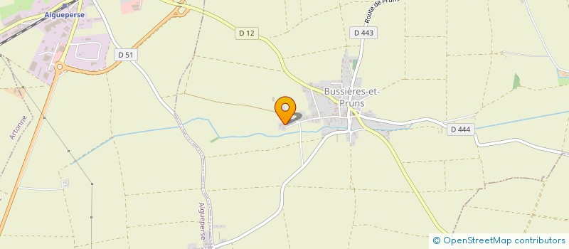 localisation de l'entreprise HAMATE  AIGUEPERSE