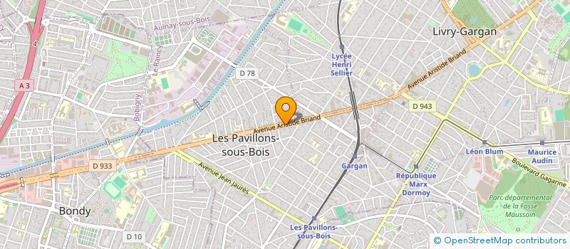 localisation de l'entreprise HAMAX à LES PAVILLONS-SOUS-BOIS