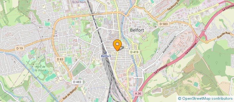 localisation de l'entreprise HAMAZA à BELFORT