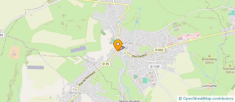 localisation de l'entreprise HAMBERGER à ROHRBACH-LES-BITCHE