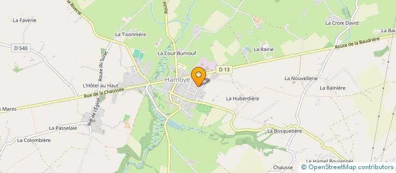 localisation de l'entreprise HAMBYE RUNNING CLUB  HAMBYE