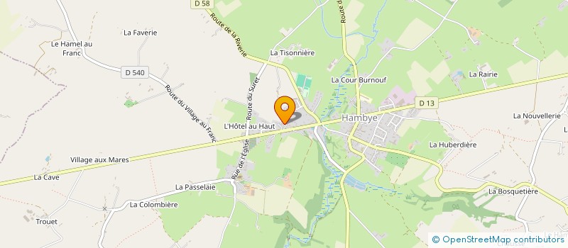 localisation de l'entreprise HAMBYE TENNIS DE TABLE  HAMBYE