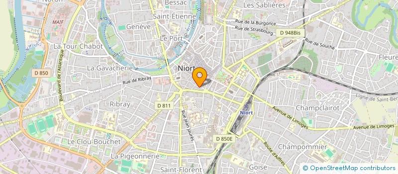 localisation de l'entreprise HAMD à NIORT