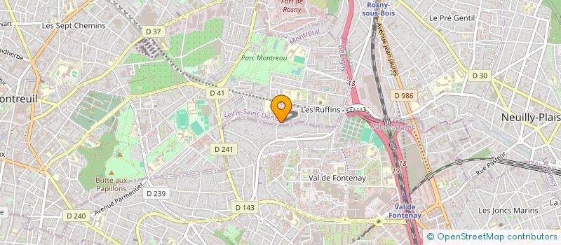 localisation de l'entreprise HAME à MONTREUIL