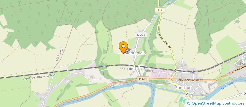 localisation de l'entreprise HAMEAU  MONTEPLAIN