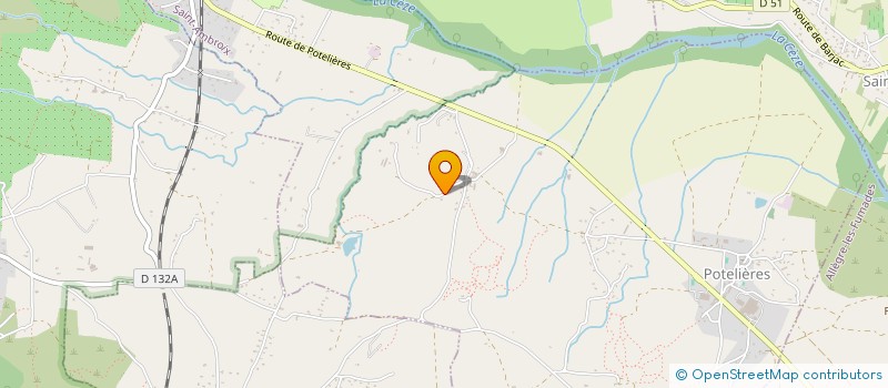 localisation de l'entreprise HAMEAU DE BOUC  POTELIERES