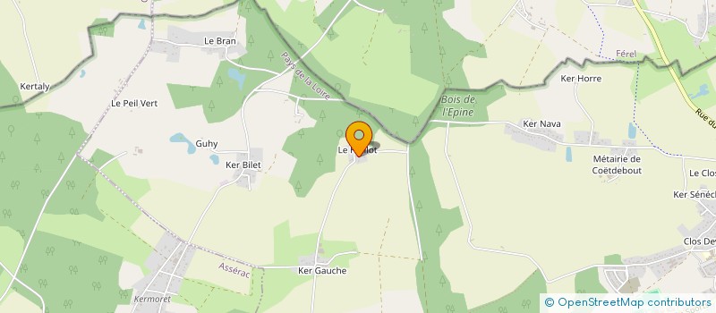 localisation de l'entreprise HAMEAU DE L'ETANG à HERBIGNAC