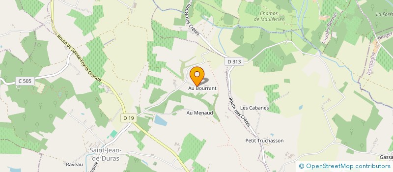 localisation de l'entreprise HAMEAU DE L'ORME  SAINT-JEAN-DE-DURAS