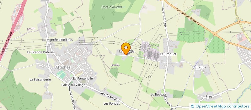 localisation de l'entreprise HAMEAU DE LA BECQUE  AVELIN