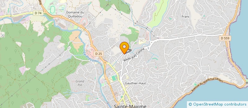 localisation de l'entreprise HAMEAU DE SOULEYAS à SAINTE MAXIME