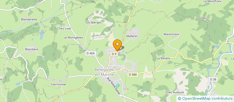 localisation de l'entreprise HAMEAU DES COMBRAILLES à BELLEGARDE-EN-MARCHE