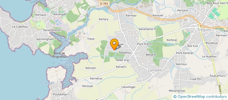 localisation de l'entreprise HAMEAU DES GARENNES  TREGUNC