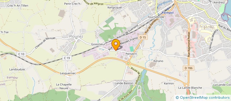 localisation de l'entreprise HAMEAU DU CLOS PASTEUR  PAIMPOL