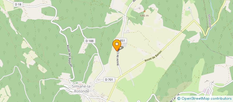 localisation de l'entreprise HAMEAU LE PLAN  REVEST-DES-BROUSSES