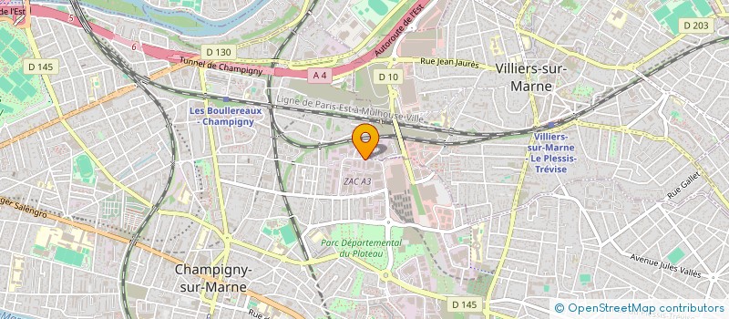 localisation de l'entreprise HAMEAU SA à CHAMPIGNY-SUR-MARNE