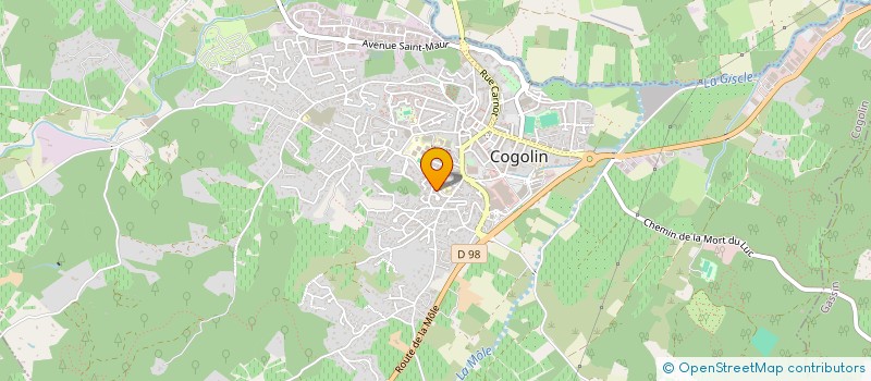 localisation de l'entreprise HAMEAUX COGOLIN  COGOLIN