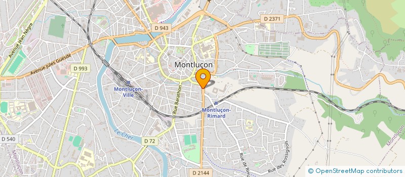 localisation de l'entreprise HAMEAUX ET TERRES DE COCAGNE à MONTLUCON