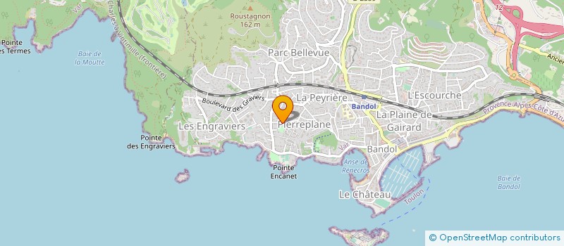 localisation de l'entreprise HAMEAUX PROVENCE à BANDOL