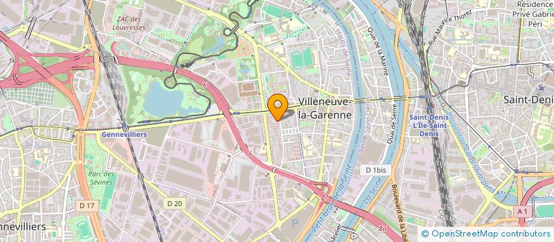 localisation de l'entreprise HAMEI à VILLENEUVE-LA-GARENNE
