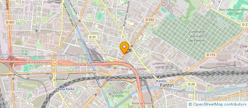 localisation de l'entreprise HAMEL  AUBERVILLIERS