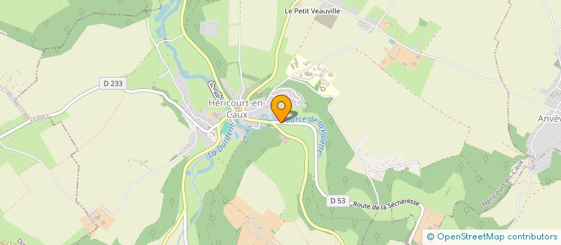 localisation de l'entreprise HAMEL COUVERTURE SARL à HERICOURT-EN-CAUX