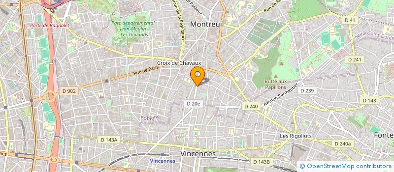 localisation de l'entreprise HAMEL J.P &JACQUOT CATHERINE à MONTREUIL