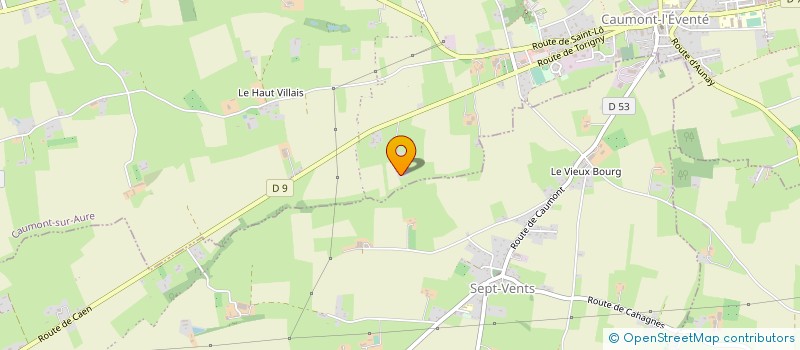 localisation de l'entreprise HAMEL TP AMENAGEMENTS  CAUMONT-SUR-AURE