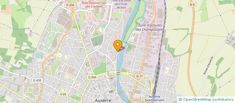 localisation de l'entreprise HAMELIN ALUGLACE à AUXERRE